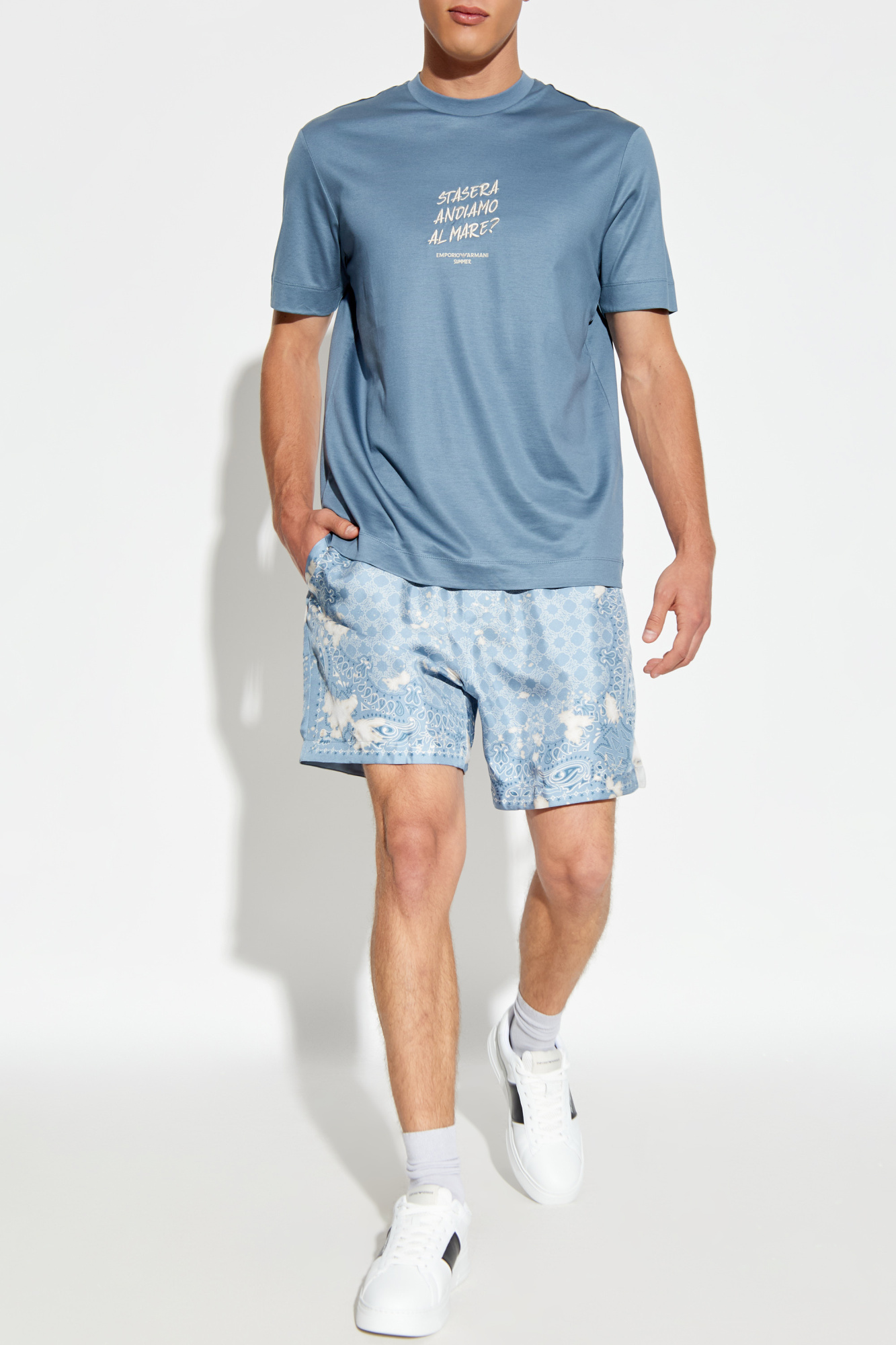 Ｌサイズ　FLOWER AMIRI BERMUDA CROCKERY Flower Amiri Bermuda Shorts | The Webster